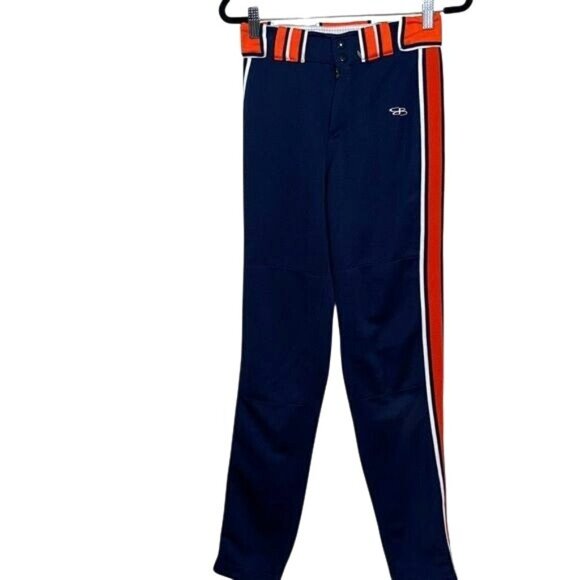 Boombah Youth Baseball Pants Blue/Orange Size 26 - Picture 1 of 8